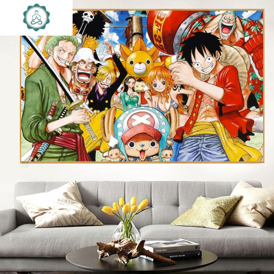 2020新款点贴钻十字绣卡通动漫客厅卧室5d钻石画砖石画满钻封后满钻全贴100*62CM-送九钻笔