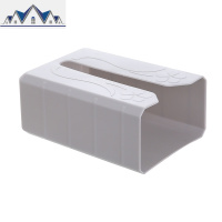 多功能纸巾盒家用抽纸盒客厅创意免打孔厨房用纸收纳盒壁挂式 三维工匠