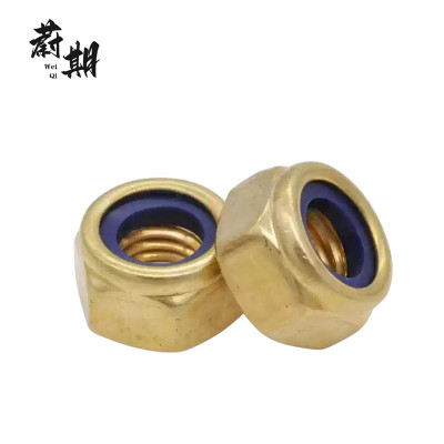 蔚期 GB889.1彩锌非金属嵌件六角锁紧螺母 M24 个