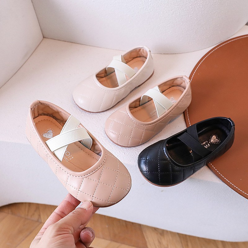 儿童皮鞋2026年春季新款女童公主鞋套脚软皮舞蹈鞋皮鞋女宝宝单鞋