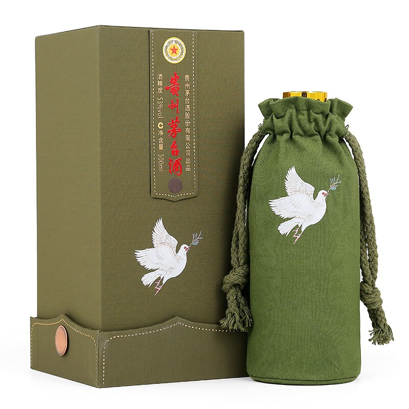 茅台酒 鸽画友谊 53度酱香型白酒 500ml单瓶礼盒装