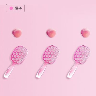 沙宣梳子防静电软针排骨梳顺直发梳镂空干湿两用按摩梳 沙宣樱桃粉发梳