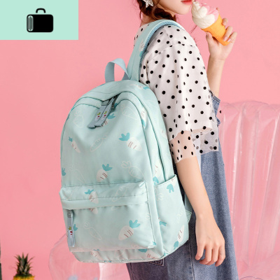 初中生书包女韩版校园小清新双肩包简约森系少女心中学生休闲背包NEW LAKE