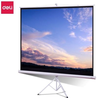 得力50490支架投影幕 84英寸 4:3 白色 单位/支