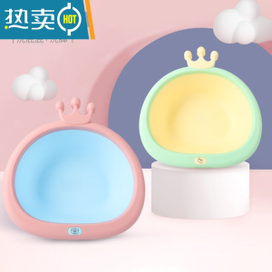 JING PING婴儿洗脸盆3个装新生儿童用品 宝宝洗屁屁卡通pp加厚盆家用小盆子 大号2个装洗pp+洗脚丫