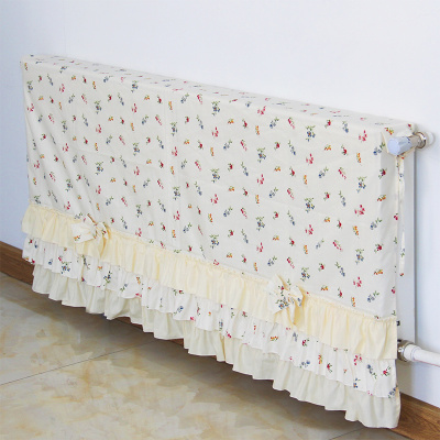 暖气装饰遮挡老式暖气片罩遮挡米魁布艺全包家用防熏黑墙暖气罩防尘罩盖布款（侧面露）暖气长250cm*高60*厚10