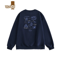 YANXULAZY DAY男装搭配日系潮牌创意图案假卫衣男秋季百搭上衣