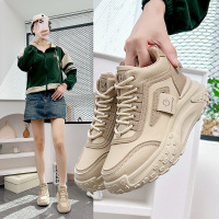 ins韩版厚底老爹鞋秋季新款街拍学生跑步运动鞋增高休闲