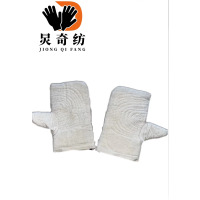 炅奇纺 短闷帆布二指手套 帆布 付