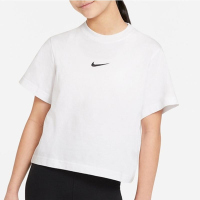 NIKE耐克短袖T恤运动休闲舒适透气针织圆领大童上衣DH5750-100 D