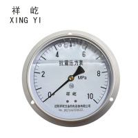 祥屹 耐震压力表轴向带边 YTN150ZT 0-10Mpa 块
