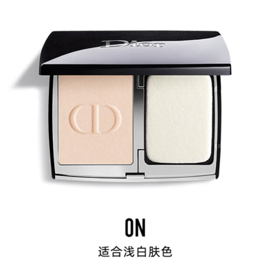 迪奥(Dior)锁妆粉饼10g 柔焦定妆哑光遮瑕定妆 0N浅白肤/色