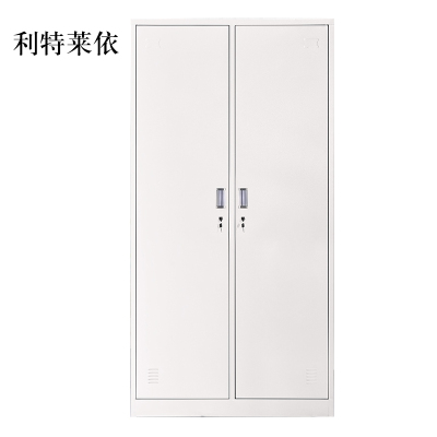 利特莱依加厚二门钢制更衣柜员工柜铁皮职工储物柜带锁存包柜鞋柜