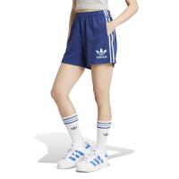 复古潮流女款运动休闲潮牌宽松可调复古蓝运动短裤