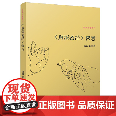 《解深密经》密意 谈锡永 复旦大学出版社 正版书籍
