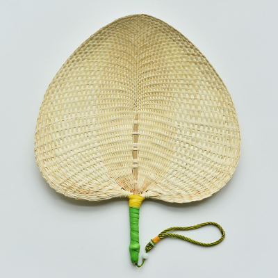 编织棕叶大蒲扇手摇扇复古宝宝扇闪电客爱心扇精编款手胶吊绳大扇精编手胶吊绳（绿色）
