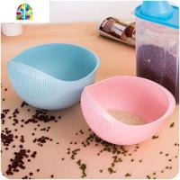 封后厨房洗菜盆家用小孔洗水果漏水筐塑料菜篮子洗米筛淘米 FENGHO [蓝色]小号(21.5*17.5*13)洗菜篮