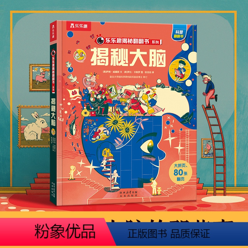 [正版] 揭秘翻翻书系列揭秘大脑儿童3D立体翻翻书3-6-8-10岁以上小学生科普百科全书科普启蒙故事机关绘本