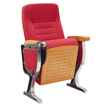 初嘉(CJ)礼堂椅会议椅场馆椅公共座椅阶梯教室椅单人位带写字板(E款)