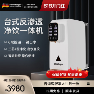 Nocenbeger诺森柏格净水器家用净饮速热一体台式反渗透饮水机T8