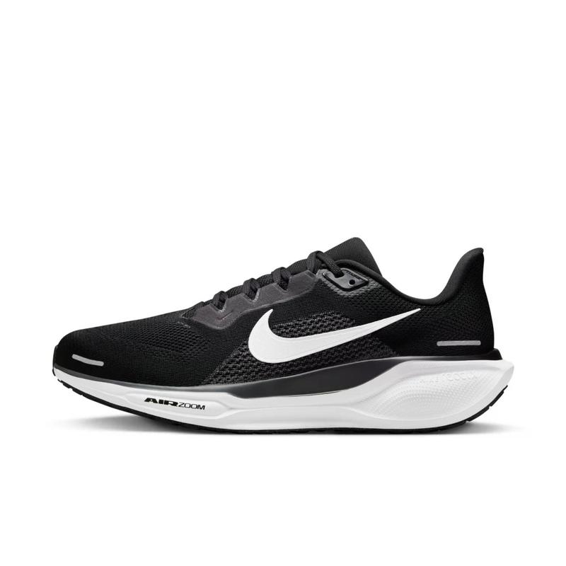 耐克(NIKE)男款跑步鞋41宽版黑白色缓震透气专业训练运动鞋