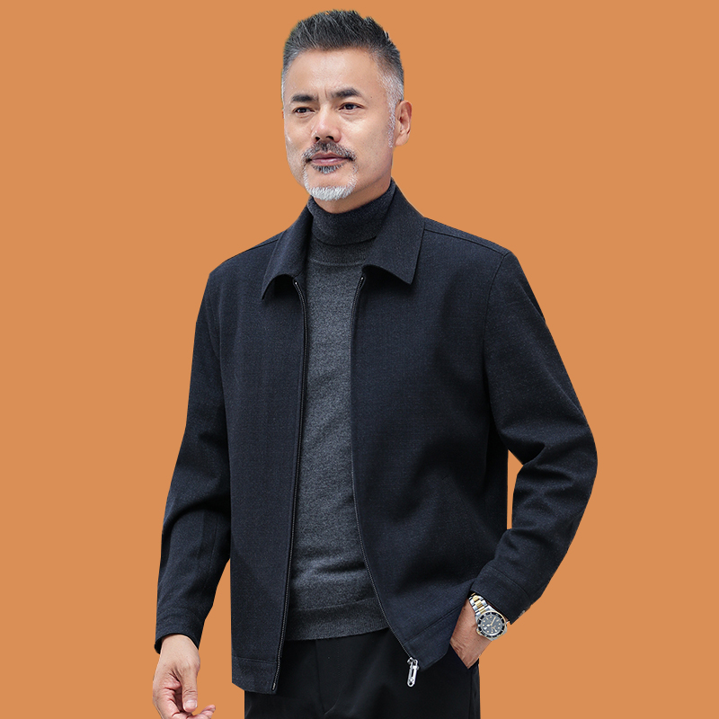SUNTEK中老年人夹克爸爸春装外套装50休闲春秋季上衣服60岁70老人80爷爷夹克