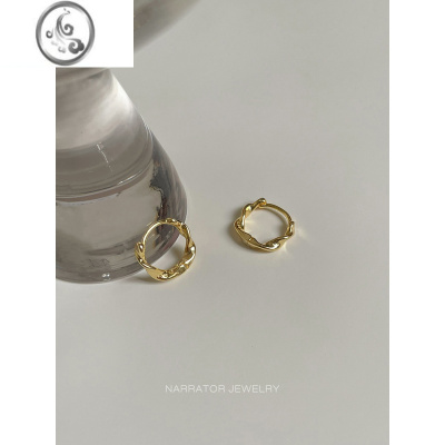 JiMi旁白jewelry高级感小耳环百搭925银银银针耳圈女ins冷淡风耳扣女