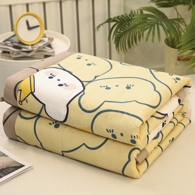 黛格水洗棉全棉纯棉亲肤棉磨毛印花床夏被空调被夏凉被午休被床上用品