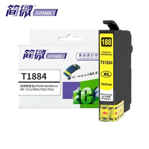 简微 墨盒 T1884 黄 支