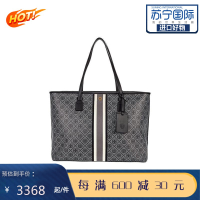 汤丽柏琦ToryBurch哑光涂层帆布TMONOGRAM时尚大容量女单肩手提包