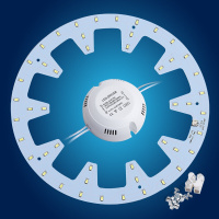 苏宁放心购 LED吸顶灯改造灯板 单色白光暖光 改装圆环形光源灯珠节能灯灯泡 led灯板