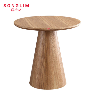 SONGLIM 盛松林 原木色圆桌茶几 60*60cm 个