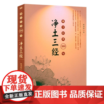佛学经典100句:净土三经 佛说阿弥陀经 佛说无量寿经 观无量寿佛经书籍