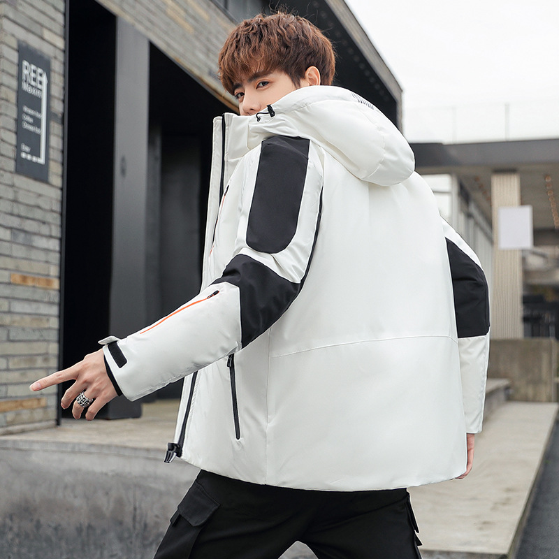 羽绒服秋冬季新款连帽冲锋衣夹克潮牌加厚保暖时尚潮流男装