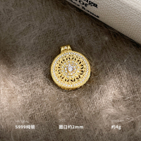999纯银八宝罗盘仅吊坠个性轻奢时尚创意小众气质重约4g BCZ1912