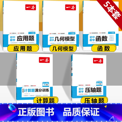 [八年级]应用题+几何模型+函数+压轴题+计算 初中通用 [正版]2024版初中数学应用题+函数+几何模型国一八年级九年
