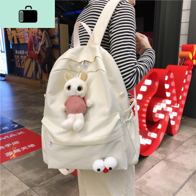 书包女韩版高中大学生校园ins风双肩包小清新初中生百搭简约背包NEW LAKE