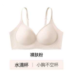 山茶花香氛蕾丝小花边无痕内衣女小胸聚拢显大收副乳舒适凉感文胸