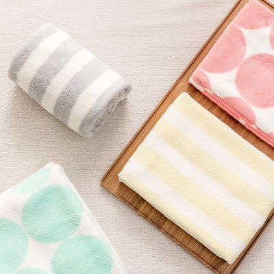 MINISO名创优品珊瑚绒缤纷多彩毛巾（颜色随机发货）