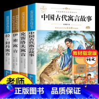 [全4册]快乐读书吧三年级下 [正版]快乐读书吧三年级下册必读的课外书 老师中国古代寓言故事克雷洛夫寓言伊索寓言拉拉封丹