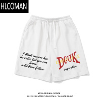HLCOMANvintage美式高街休闲短裤男款夏季潮牌情侣五分裤宽松阔腿运动裤