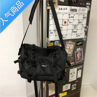 封后刘耀文同款日系小众大容量斜挎邮差包机能包包男女休闲工装包斜挎包男