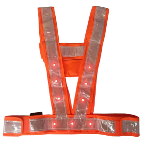 LHDQ 领航电器 LED灯 LH4331 LED发光背心 2.7W 3.7V 暖光 续航时间:10h IP65 红色