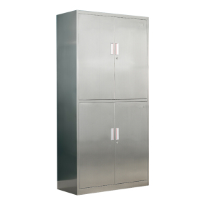 东升顺不锈钢文件柜档案柜资料柜储物柜器械柜仪器柜201全不锈钢通双节柜