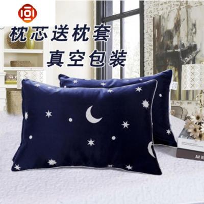 枕头单个带枕套学生宿舍成人男生简约一只装女孩可爱单人护颈枕芯三维工匠