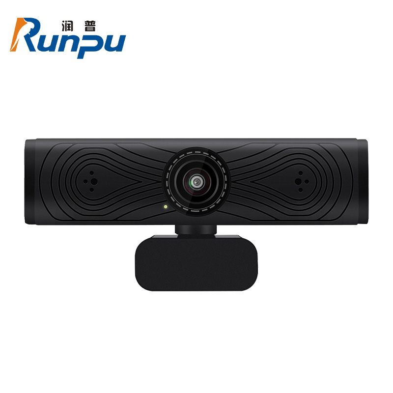 润普视频会议人脸识别自动取景追踪摄像头4K 800万USB网课直播会议/带麦克风摄像头 RP-CZ4K