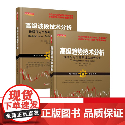 正版 套装2册 舵手经典 高级波段技术分析+高级趋势技术分析 阿尔布鲁克斯著 主要通过5分钟周期的K线图来阐述一些基