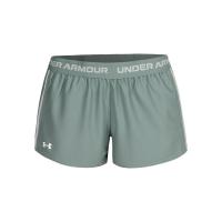 安德玛(under armour)运动短裤透气速干女款绿Silica绿