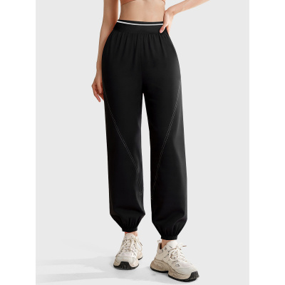 春夏薄款速干长裤女宽松跑步健身弹性透气训练运动裤