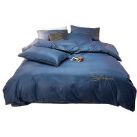 美帮汇铺盖四件套简约风床上单人宿舍六件套高中生全套装床单三件套男生